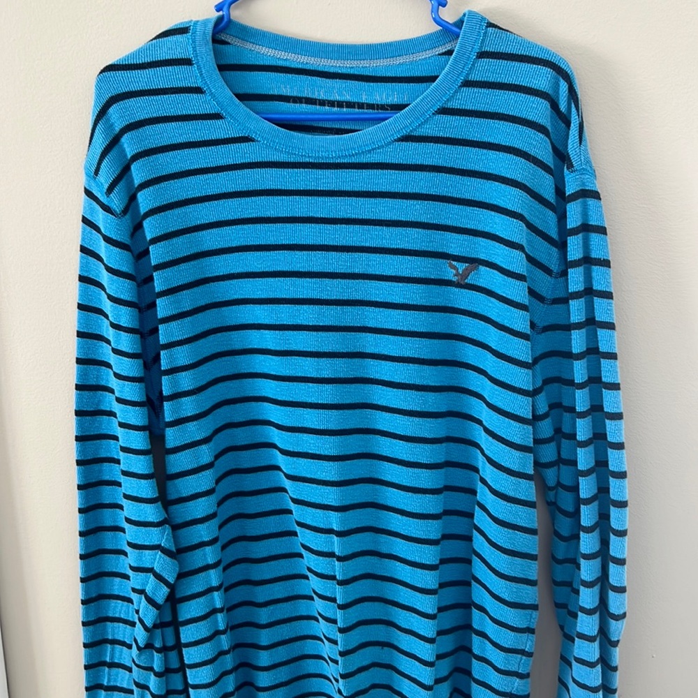 Blue striped thermal